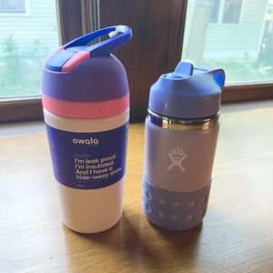 Kids Owala and Hydro Flask Water Bottles
